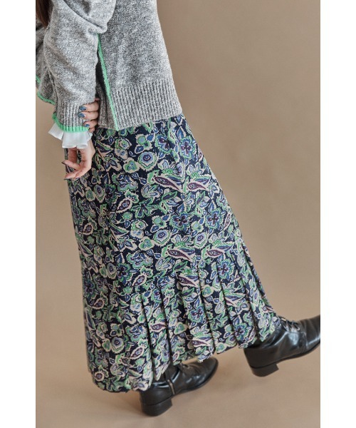 ボタニカルPT 裾タックイージースカート | NOMBRE IMPAIR