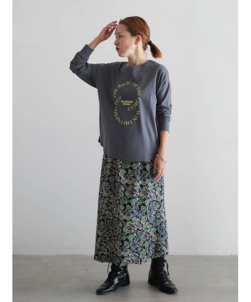 Prada プラダ 膝丈スカート 光沢ブラック ボタニカル PRADA - PRADA プラダ ひざ丈スカート S 白 【古着】【中古】の通販 by