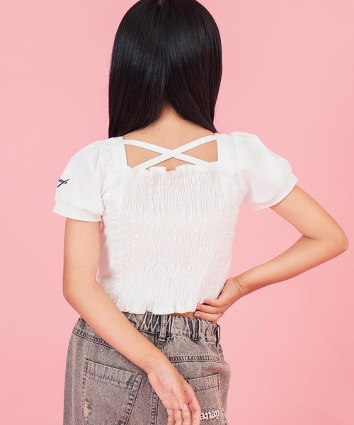トップス P ANA セール】タックショルダー ノースリーブトップス（Tシャツ
