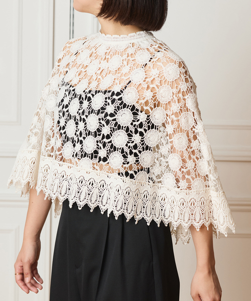 IENA LA BOUCLE(イエナラブークル)の「IENA LA BOUCLE レースポンチョ(シャツ/ブラウス・レディース・ホワイト・FREE)」の22枚目の写真