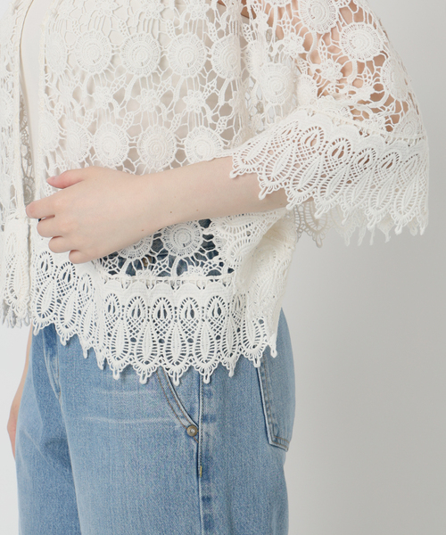 IENA LA BOUCLE レースポンチョ（シャツ/ブラウス）｜IENA LA BOUCLE