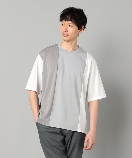 COMME CA MEN(コムサメン)の「カラーブロック Tシャツ(Tシャツ/カットソー・メンズ・ライトグレー/ブラック/ミント・M/L)」の8枚目の写真