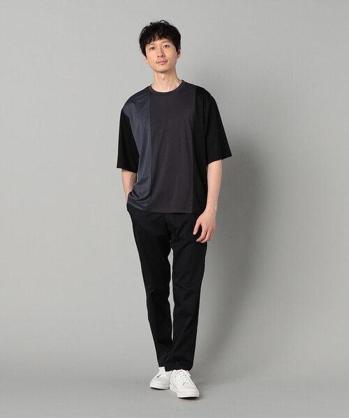 COMME CA MEN(コムサメン)の「カラーブロック Tシャツ(Tシャツ/カットソー・メンズ・ライトグレー/ブラック/ミント・M/L)」の5枚目の写真