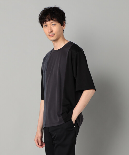 COMME CA MEN(コムサメン)の「カラーブロック Tシャツ(Tシャツ/カットソー・メンズ・ライトグレー/ブラック/ミント・M/L)」の4枚目の写真