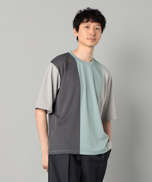 COMME CA MEN(コムサメン)の「カラーブロック Tシャツ(Tシャツ/カットソー・メンズ・ライトグレー/ブラック/ミント・M/L)」の21枚目の写真