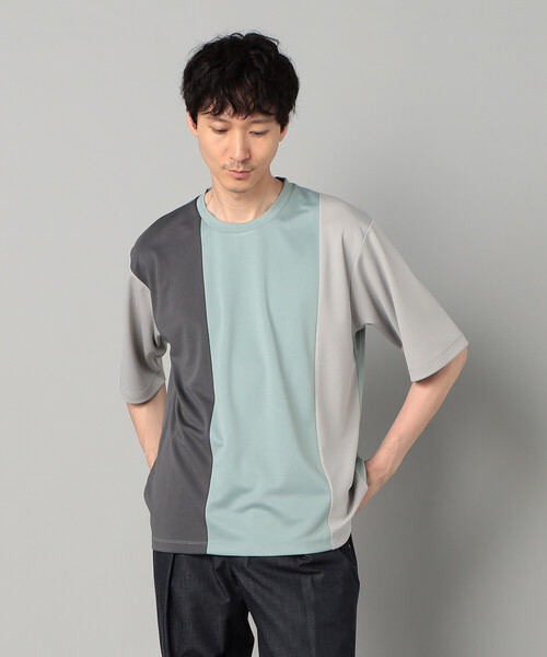 COMME CA MEN(コムサメン)の「カラーブロック Tシャツ(Tシャツ/カットソー・メンズ・ライトグレー/ブラック/ミント・M/L)」の20枚目の写真