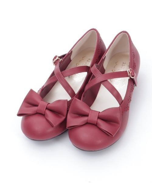 【新品未使用】Chalmiere クロスベルトリボンパンプス ピンク Mサイズ クロスベルトリボンパンプス（パンプス）｜Chalmiere（シャルミエール