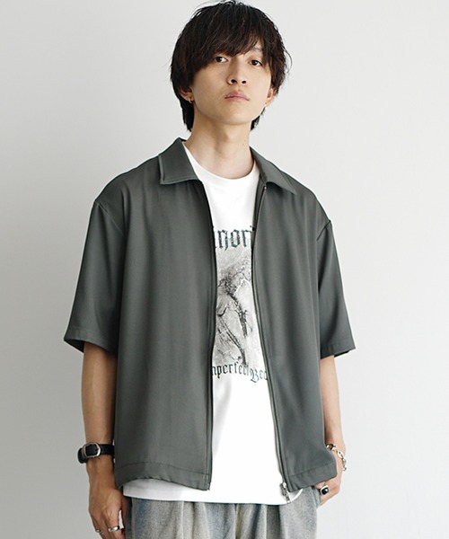 MinoriTY(マイノリティ)の「【MinoriTY】ソフトタッチ×厚手仕立て ドルマンシルエットヴィンテージロックプリントTシャツ メンズ 夏服(Tシャツ/カットソー・メンズ・スミクロ/オフホワイト・M/S/L)」の5枚目の写真