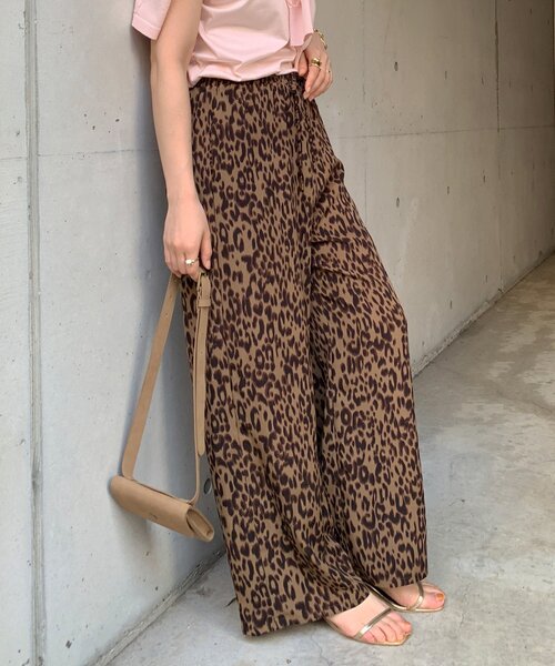 DouDou（ドゥドゥ）の「レオパードイージーパンツ（その他パンツ・レディース・ブラウン/バーガンディー・FREE）」の8枚目の写真