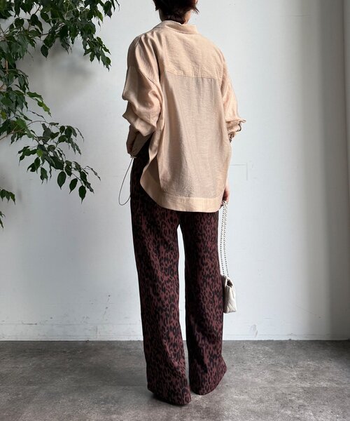 DouDou（ドゥドゥ）の「レオパードイージーパンツ（その他パンツ・レディース・ブラウン/バーガンディー・FREE）」の15枚目の写真