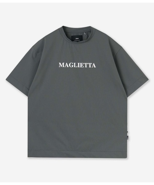 junhashimoto(ジュンハシモト)の「JH+ DOUBLE COOL T -MAGLIETTA(Tシャツ/カットソー・メンズ・ブラック×ブラック/チャコール・2/3/4/5)」の2枚目の写真