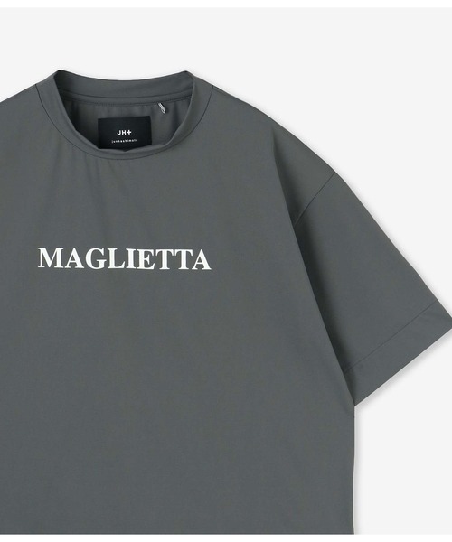 junhashimoto(ジュンハシモト)の「JH+ DOUBLE COOL T -MAGLIETTA(Tシャツ/カットソー・メンズ・ブラック×ブラック/チャコール・2/3/4/5)」の4枚目の写真