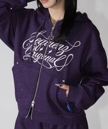 SEQUENZ（シークエンズ）の「*新色追加 セットアップ対応   グリッター裏起毛ジップパーカー   SQNZ LOGO GLITTER ZIP P K（パーカー）」