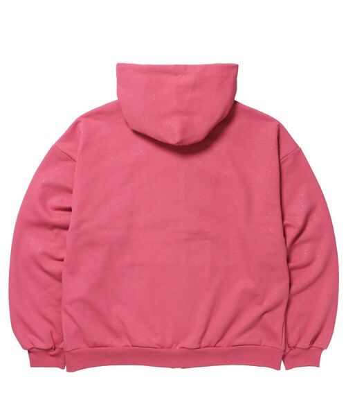 シークエンズ パーカーセットアップ ピンク SEQUENZ（シークエンズ）】SQNZ LOGO GLITTER ZIP P/K