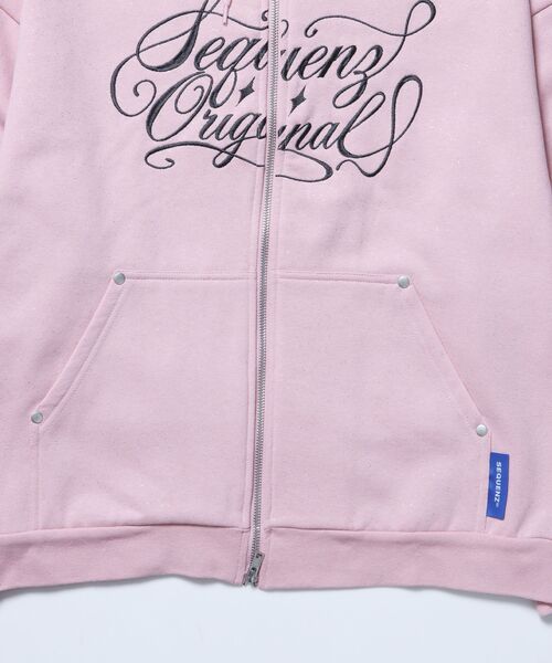 新色追加【SEQUENZ（シークエンズ）】SQNZ LOGO GLITTER ZIP P/K