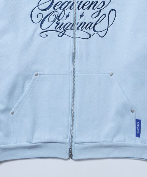 新色追加【SEQUENZ（シークエンズ）】SQNZ LOGO GLITTER ZIP P/K
