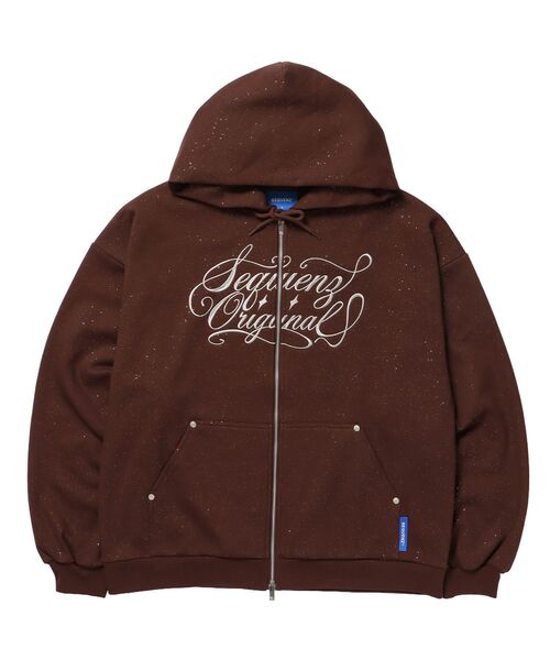 【SEQUENZ（シークエンズ）】SQNZ LOGO GLITTER ZIP SEQUENZ（シークエンズ）】SQNZ LOGO GLITTER ZIP P/K / ジップ