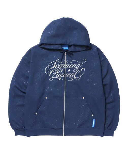 【SEQUENZ（シークエンズ）】SQNZ LOGO GLITTER ZIP SEQUENZ（シークエンズ）】SQNZ LOGO GLITTER ZIP P/K / ジップ