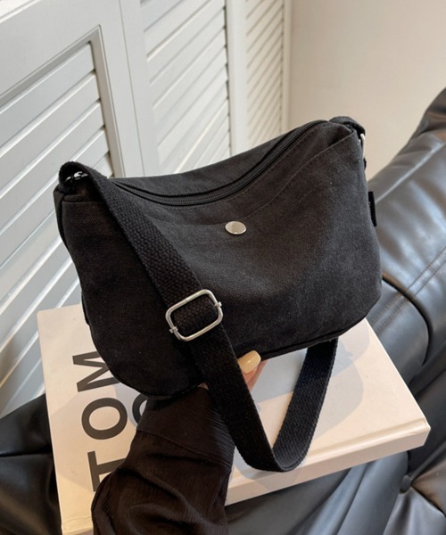 Miniministore(ミニミニストア)の「ショルダーバッグ キャンバス レディース(ショルダーバッグ・レディース・ダークベージュ/アイボリー/ブラック・FREE)」の13枚目の写真
