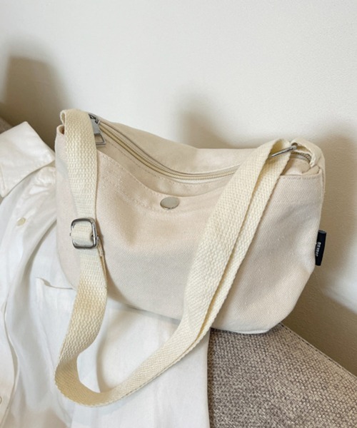 Miniministore(ミニミニストア)の「ショルダーバッグ キャンバス レディース(ショルダーバッグ・レディース・ダークベージュ/アイボリー/ブラック・FREE)」の14枚目の写真