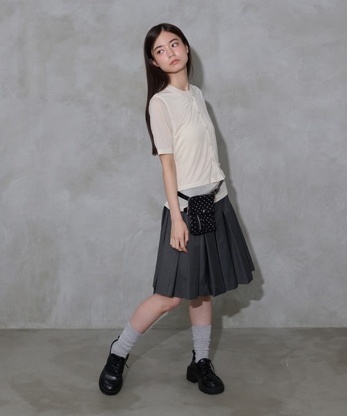 FCMM（エフシーエムエム）の「【日本限定】MINI POACH / ミニポーチ（ショルダーバッグ・レディース・ネイビー/ホワイト/ブラック・FREE）」の10枚目の写真