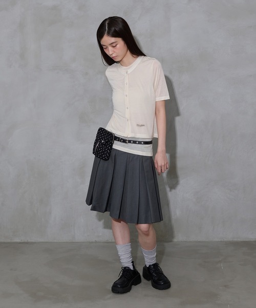 FCMM（エフシーエムエム）の「【日本限定】MINI POACH / ミニポーチ（ショルダーバッグ・レディース・ネイビー/ホワイト/ブラック・FREE）」の14枚目の写真