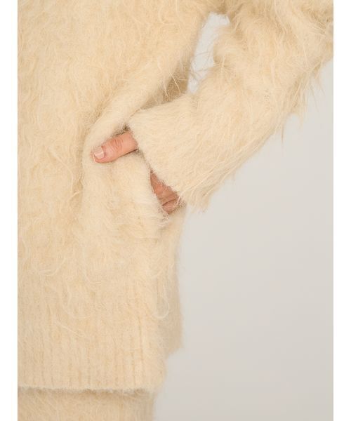 セール】シャギーニットカーディガン（カーディガン/ボレロ）｜emmi