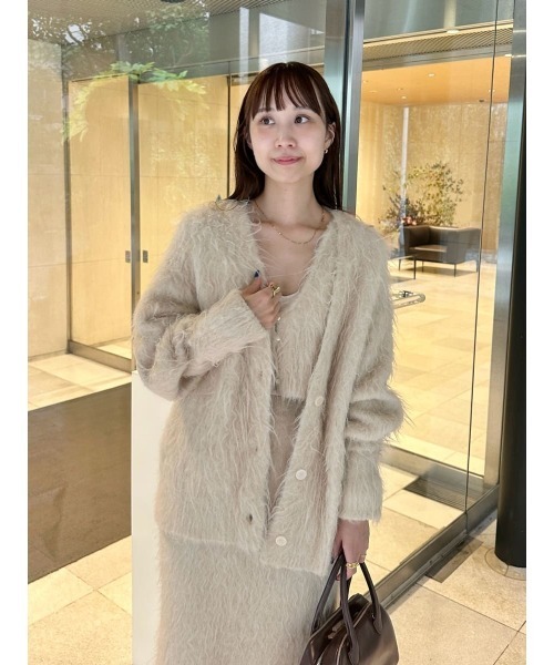 2025秋冬 emmi エミ シャギーニットカーディガン シャギーニットカーディガン（カーディガン/ボレロ）｜emmi（エミ）の