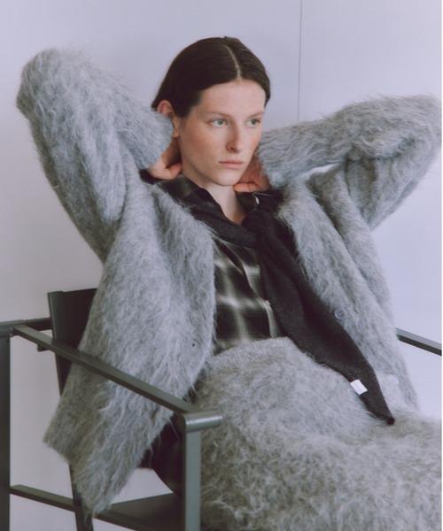 セール】シャギーニットカーディガン（カーディガン/ボレロ）｜emmi