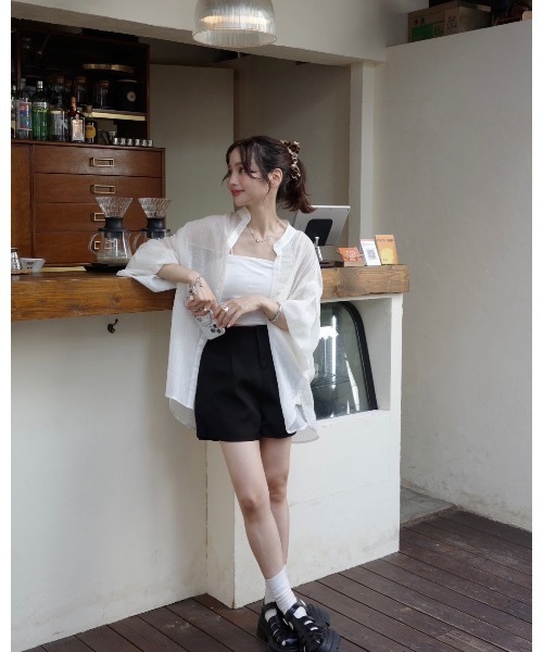 ストライプシアーシャツ（シャツ/ブラウス）｜jumelle（ジュメロ
