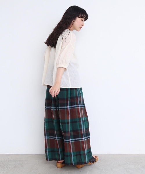 l'atelier du savon（アトリエドサボン）の「●Tシャツみたいなブラウス（シャツ/ブラウス・レディース・ブラック/ブルー系その他/キナリ・FREE）」の16枚目の写真