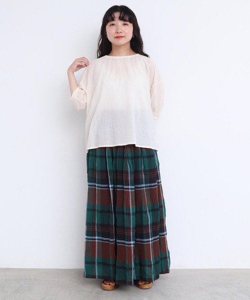 l'atelier du savon（アトリエドサボン）の「●Tシャツみたいなブラウス（シャツ/ブラウス・レディース・ブラック/ブルー系その他/キナリ・FREE）」の17枚目の写真