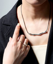 antiqua（アンティカ）の「ウェーブ コード ネックレス（ネックレス）」