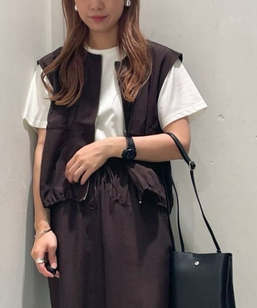 HONEYSUCKLE ROSE】ZIPバルーンベスト（セットアップ対応