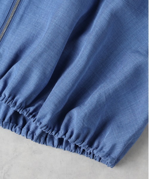 Right-on（ライトオン）の「【HONEYSUCKLE ROSE】ＺＩＰバルーンベスト（セットアップ対応）（その他トップス・レディース・ブルー/ブラウン/ダークグレー・L/M）」の9枚目の写真