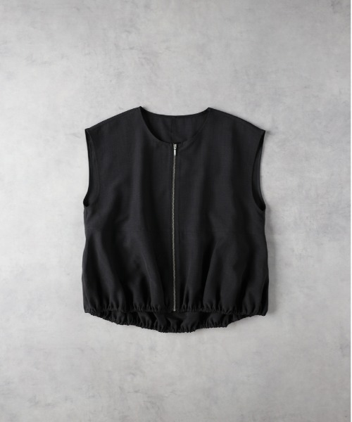 Right-on（ライトオン）の「【HONEYSUCKLE ROSE】ＺＩＰバルーンベスト（セットアップ対応）（その他トップス・レディース・ブルー/ブラウン/ダークグレー・L/M）」の4枚目の写真