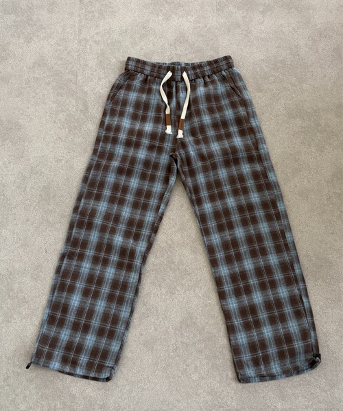 link lot(リンクロット)の「ドローコード付きチェックイージーネルパンツ(その他パンツ・メンズ・ブラック/ブルー/ブラウン・M/L)」の15枚目の写真