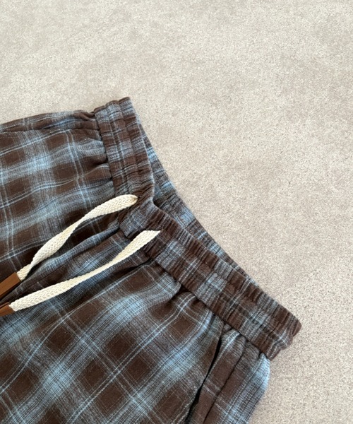 link lot(リンクロット)の「ドローコード付きチェックイージーネルパンツ(その他パンツ・メンズ・ブラック/ブルー/ブラウン・M/L)」の17枚目の写真