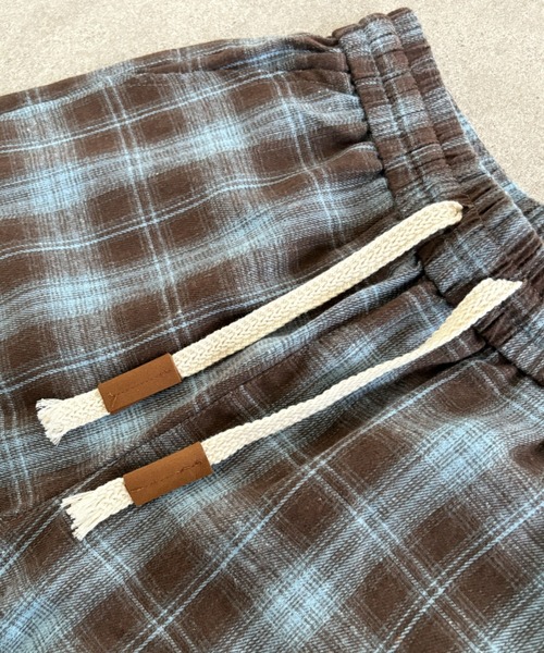 link lot(リンクロット)の「ドローコード付きチェックイージーネルパンツ(その他パンツ・メンズ・ブラック/ブルー/ブラウン・M/L)」の18枚目の写真