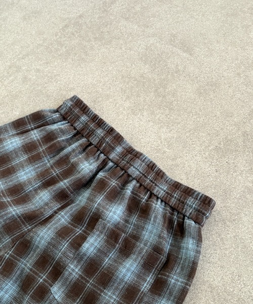link lot(リンクロット)の「ドローコード付きチェックイージーネルパンツ(その他パンツ・メンズ・ブラック/ブルー/ブラウン・M/L)」の20枚目の写真