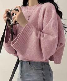 ニットトップス ワイドスリーブニット秋冬 楽天市場】【即納】 ニットトップス ワイドスリーブニット秋冬