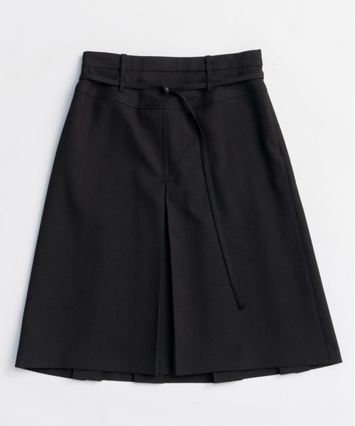 MAISON SPECIAL（メゾンスペシャル）の「Box Pleats Mid-length Skirt/ボックスプリーツミモレスカート（スカート・レディース・グレー/カーキ/ブラック・36/38）」の2枚目の写真