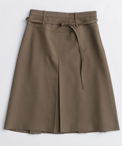 MAISON SPECIAL（メゾンスペシャル）の「Box Pleats Mid-length Skirt/ボックスプリーツミモレスカート（スカート・レディース・グレー/カーキ/ブラック・36/38）」の6枚目の写真