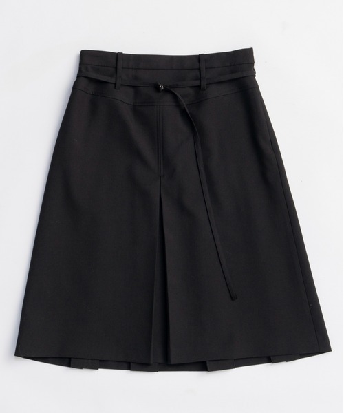 MAISON SPECIAL（メゾンスペシャル）の「Box Pleats Mid-length Skirt/ボックスプリーツミモレスカート（スカート・レディース・グレー/カーキ/ブラック・36/38）」の7枚目の写真