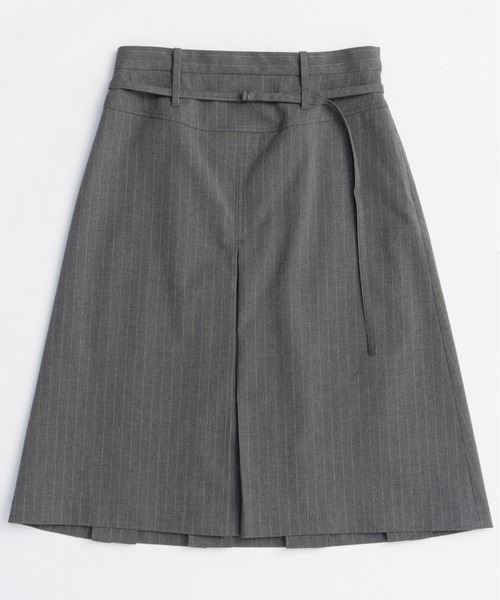 MAISON SPECIAL（メゾンスペシャル）の「Box Pleats Mid-length Skirt/ボックスプリーツミモレスカート（スカート・レディース・グレー/カーキ/ブラック・36/38）」の8枚目の写真