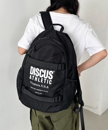 DISCUS（ディスカス）の「DISCUS/ディスカス 撥水 リップストップ風 デイパック/バックパック リュック/ロゴプリント/容量 約30リットル（バックパック/リュック・メンズ）」