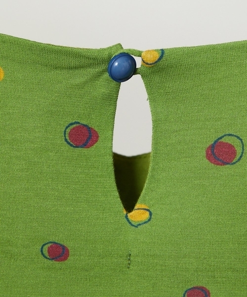 Jocomomola（ホコモモラ）の「【接触冷感】Charco ドットカットソーワンピース（ワンピース・レディース・ブラック/グリーン・40）」の13枚目の写真