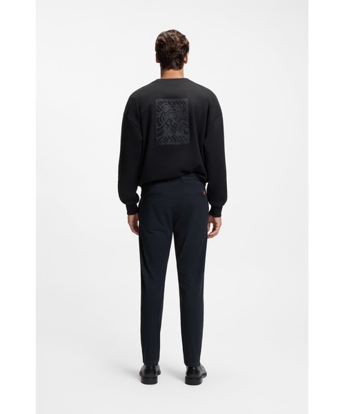 HUGO(ヒューゴ)の「スリムフィットパンツ ストレッチコットンギャバジン(その他パンツ・メンズ・ダークブルー・33/32/34/32/30/32/29/32/32/32/31/32)」の5枚目の写真