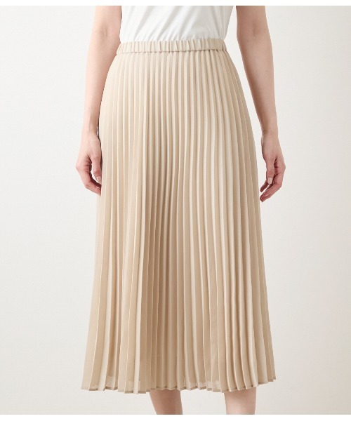 セール】リサイクルポリエステルシアーローン プリーツスカート