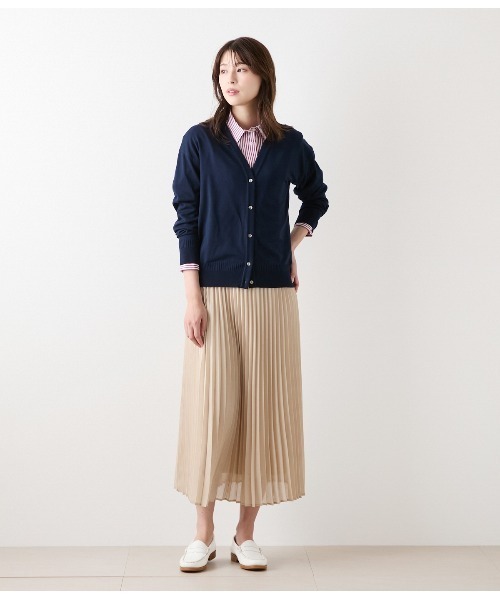 セール】リサイクルポリエステルシアーローン プリーツスカート